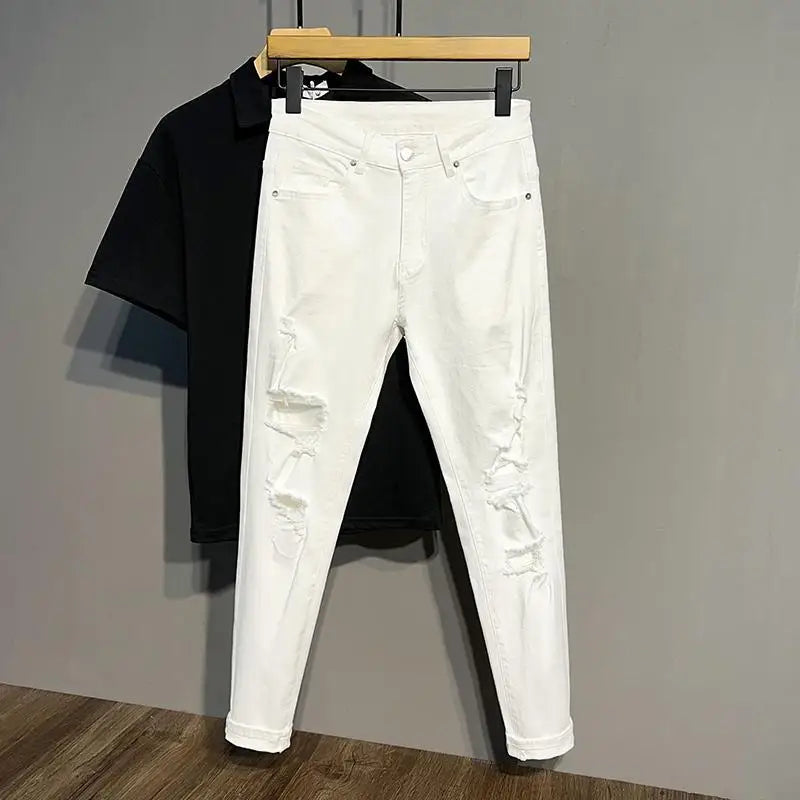 White Ripped Jeans