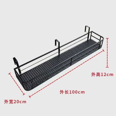 Elegant European-Style Flower Stand Expansive Iron Art Balcony Rail Organizer Decorative Hanging Pot Holder Urban Green Space