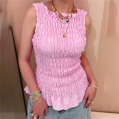 Shirred Tank Top