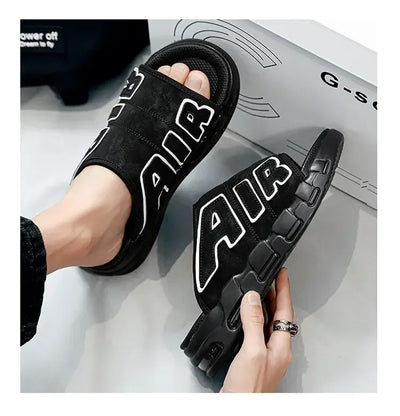 Slippers for Men Flip Flops Air Cushion Design Slide Man Summer New Soft Non-slip Men's Sports Chanclas Hombre Slippers Men