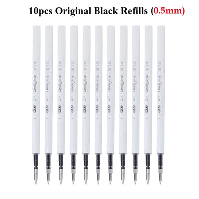 5pcs High-quality Retractable Gel Pen 0.5mm Quick Dry Black Ink Pen Fine Tip Smooth Writing Cutes Pen School Office Supplies