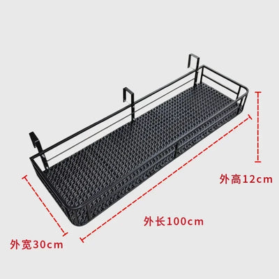 Elegant European-Style Flower Stand Expansive Iron Art Balcony Rail Organizer Decorative Hanging Pot Holder Urban Green Space