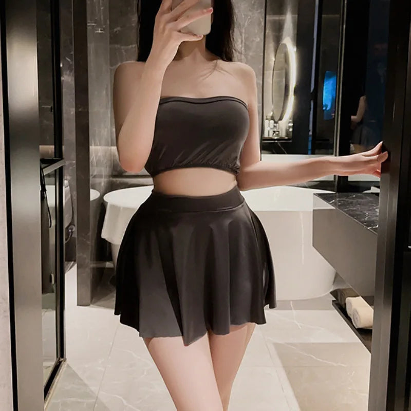 Pleated Mini Skirt