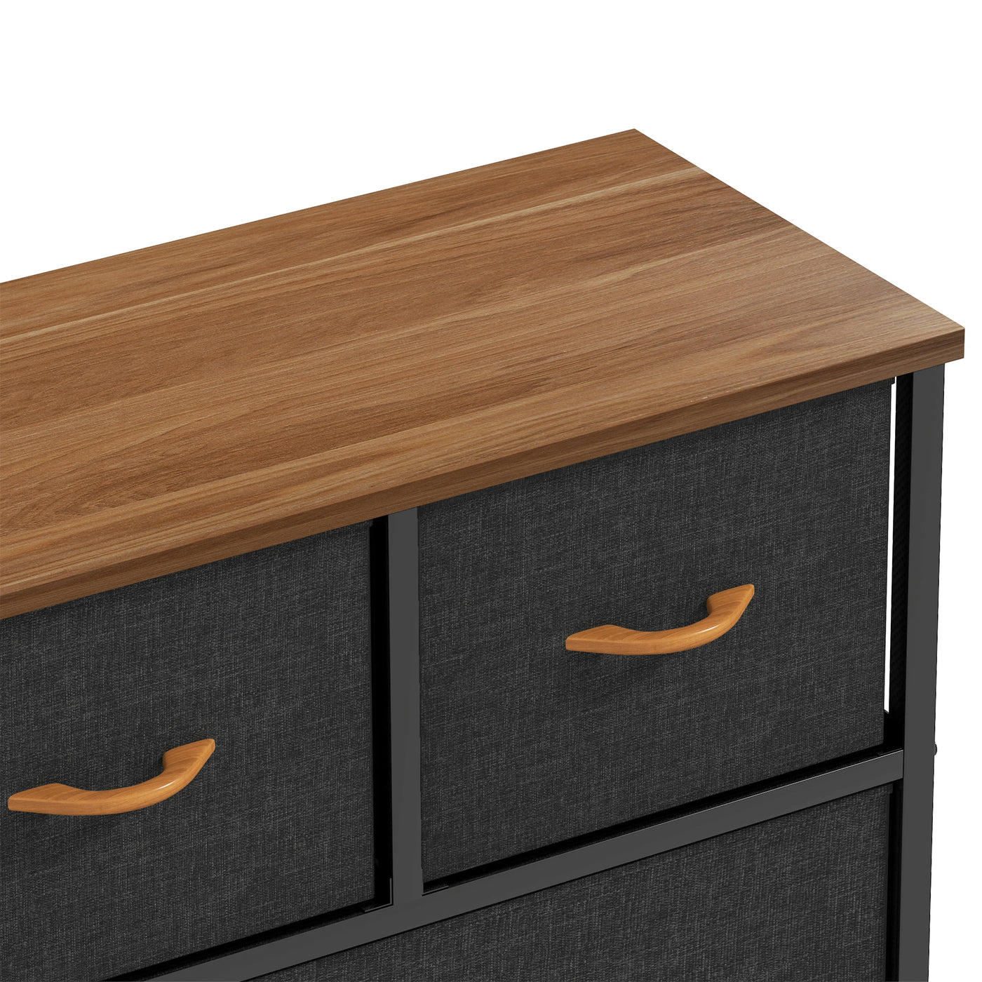 YITAHOME 9 Drawer Wide Fabric Dresser with Easy Pull Handles Sturdy Steel Frame for Bedroom Kids Room Closet Storage