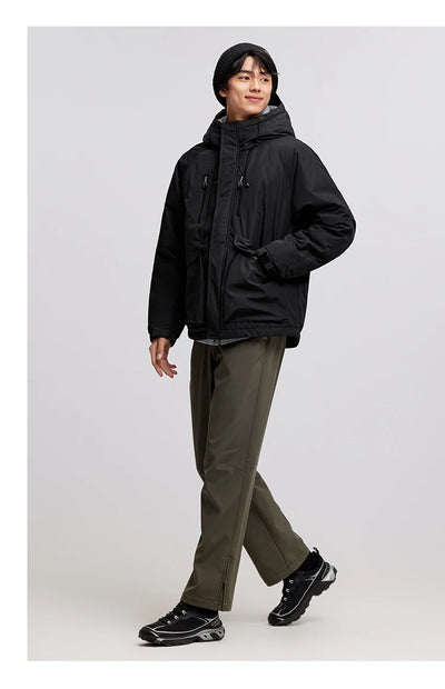 Semir Cotton-Padded Jacket Men 2024 Winter Waterproof, Oil-Resistant, Stain-Resistant and Windproof Outerwear Loose