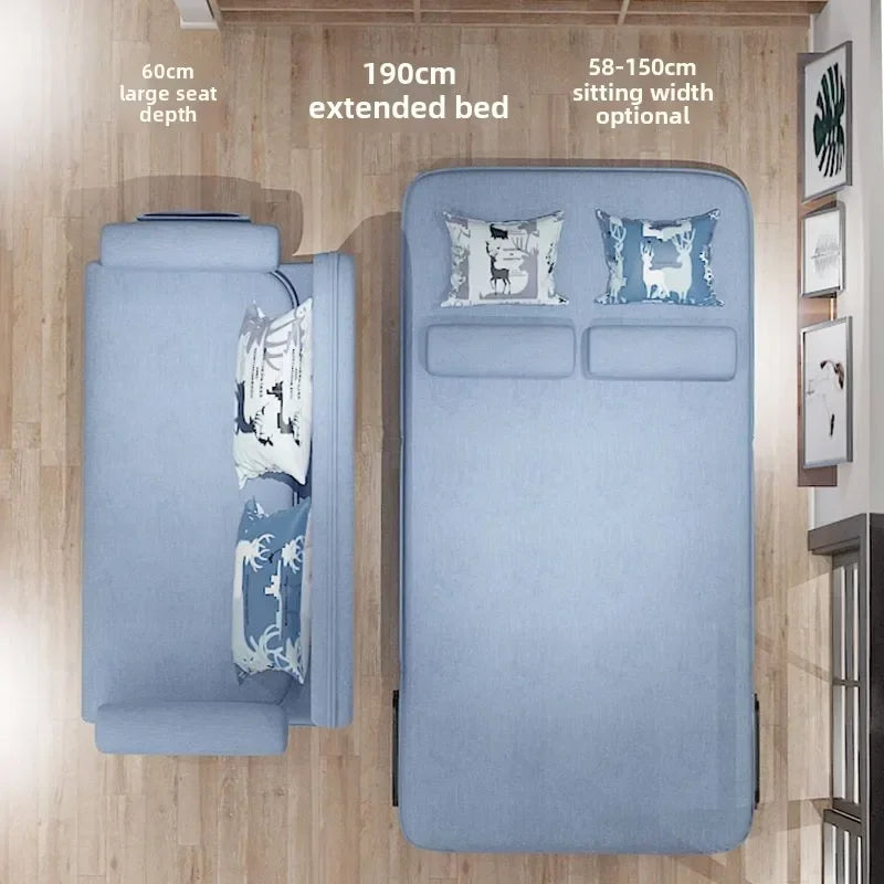 Multi-Functional Folding Sofa Bed Dual-Purpose Leisure Internet Celebrity Sofa Nap Simple Sofa Small Apartment Simple Bed