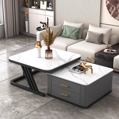 Nordic Aesthetic Coffee Table Living Room Light Luxury Designer Clear Unique Side Table Modern Simple Mesas Bajas Furniture