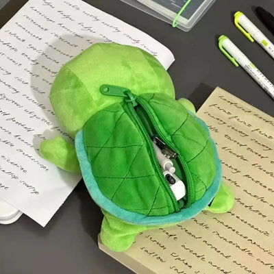 Cartoon Animal Pen Bag Large Capacity Pencil Case Multifunctional Storage Bag Student Gift Stationery Organizer School Supplies