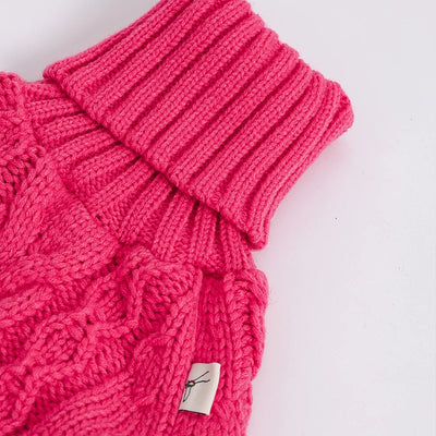 Turtleneck Twist Knitted Sweater for Dogs, Italian Greyhound Whippet, Warm Dog Coat, Dog's Winter Clothing