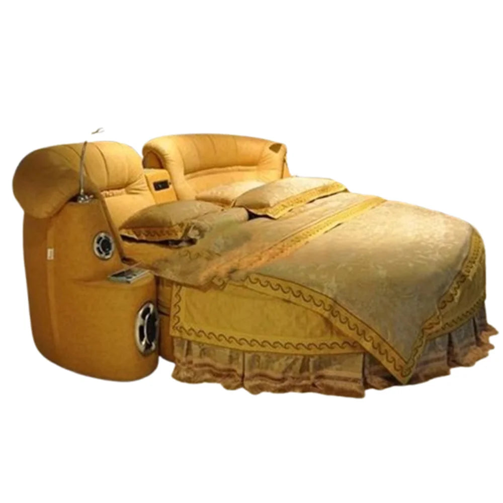 Upholstered Bedroom Beds Aesthetic Reading Smart Double Beds Sleeping Headboards Big Muebles Para El Hogar Home Furniture