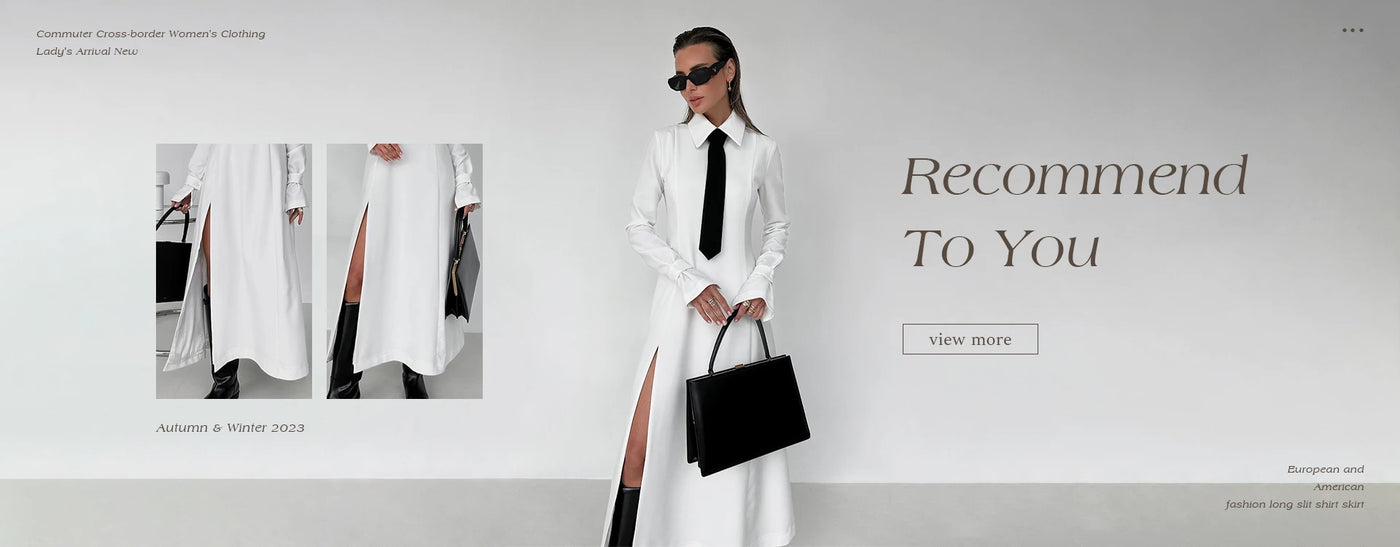 Clacive Fashion Loose Print Women's Dress Elegant Lapel Long Sleeve Ankle Length Dresses Casual Classic High Waist Female Dress