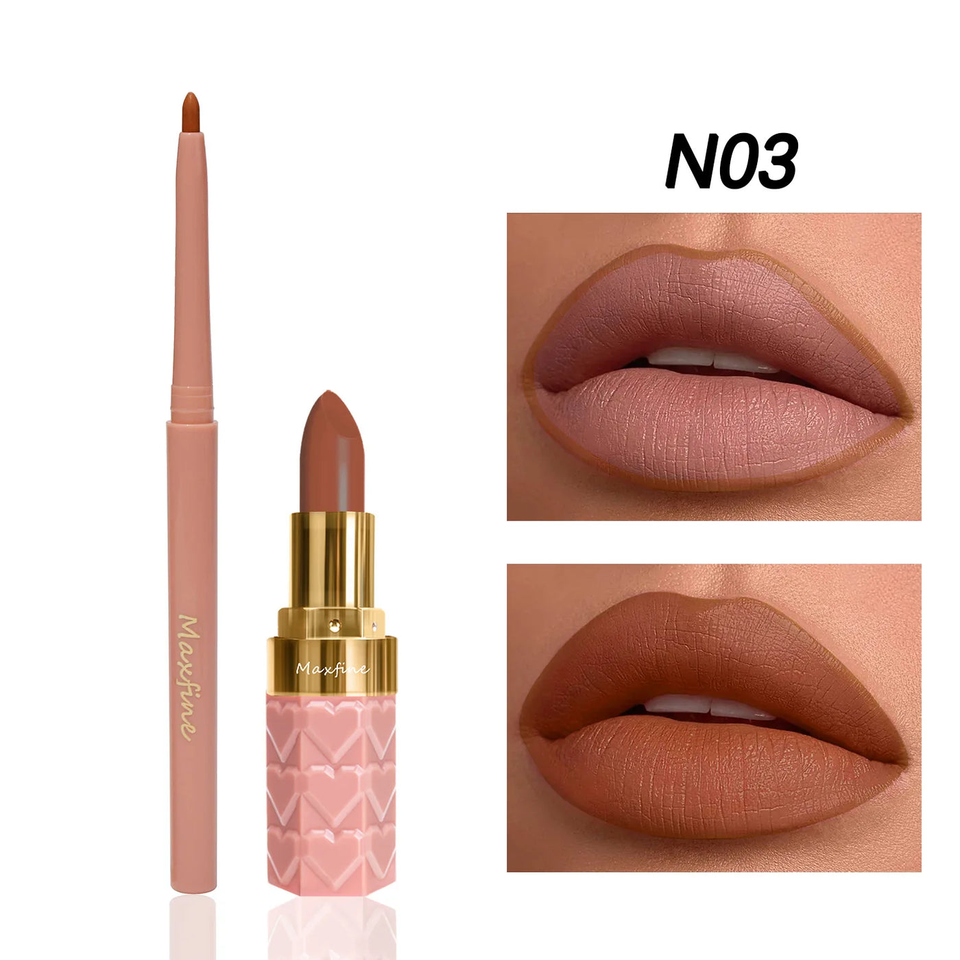 Velvet Matte Lip Liner Lipstick Pen Set Waterproof Long Lasting Sexy Red Contour Tint Lipstick Non-stick Cup Lipliner Pen Makeup