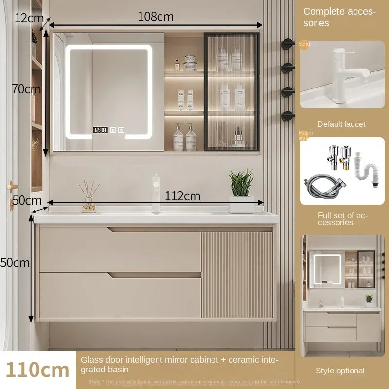 Furniture Basin Combination Bathroom Cabinet Modern Sink Washbasin Minimalist Bathroom Cabinet Washbasin Home Furniture