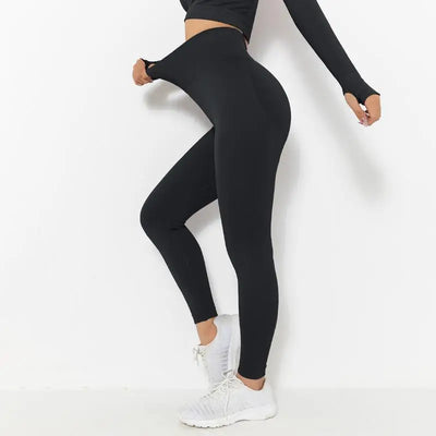 Women Leggings Stretch Yoga Pants High Waist Butt Lifting-Leggings Running Cycling Workout Gym Tights Jogging Fitness Pants