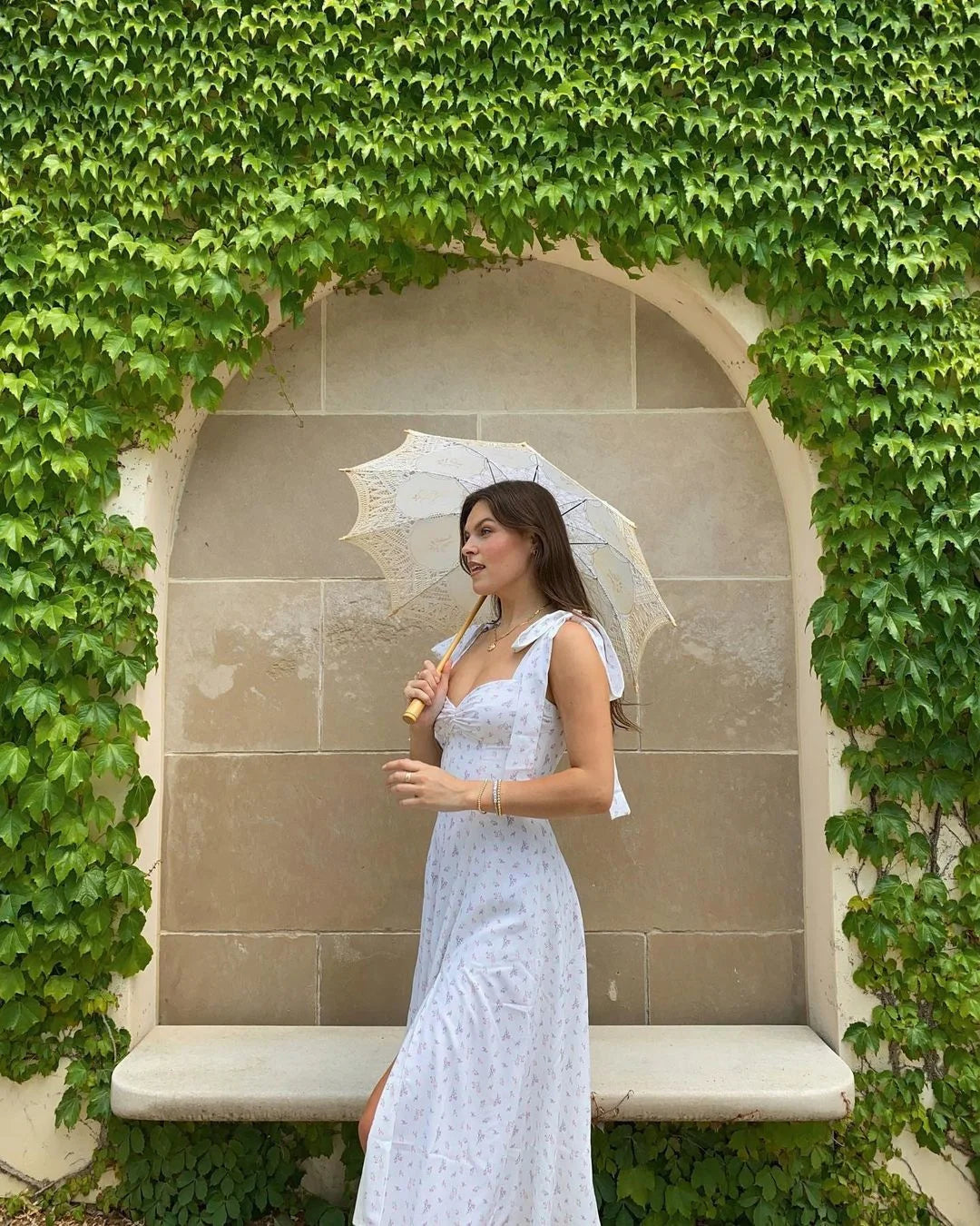 Josiaoprah Holiday floral dress lace up women's summer sundress A-line Spaghetti Strap dress Prairie chic ladies vestidos