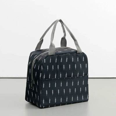 Functional Pattern Cooler Lunch Box Portable Insulated Canvas Lunch Bag Thermal Food Picnic Lunch Bags For Women Kids