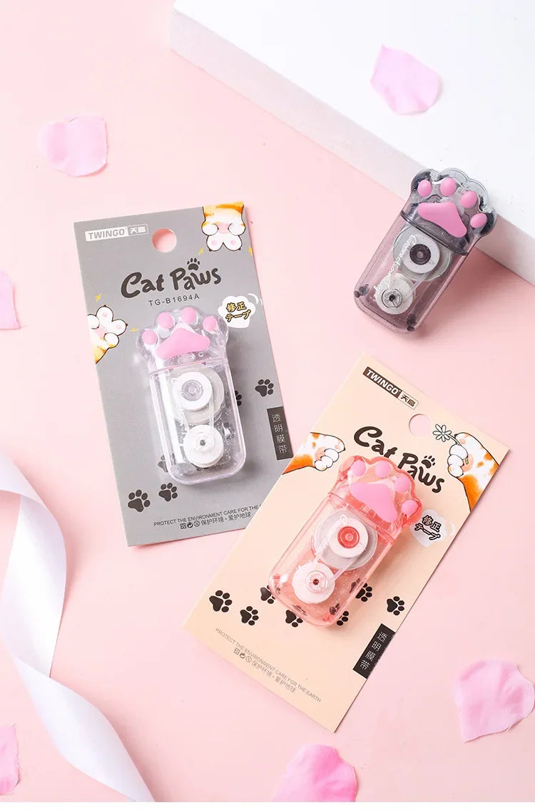 Mr. Paper 3 Style Cute Cat Claw Correction Tape Creative Large Capacity Cute School Supplies Stationery Kawaii Accessories