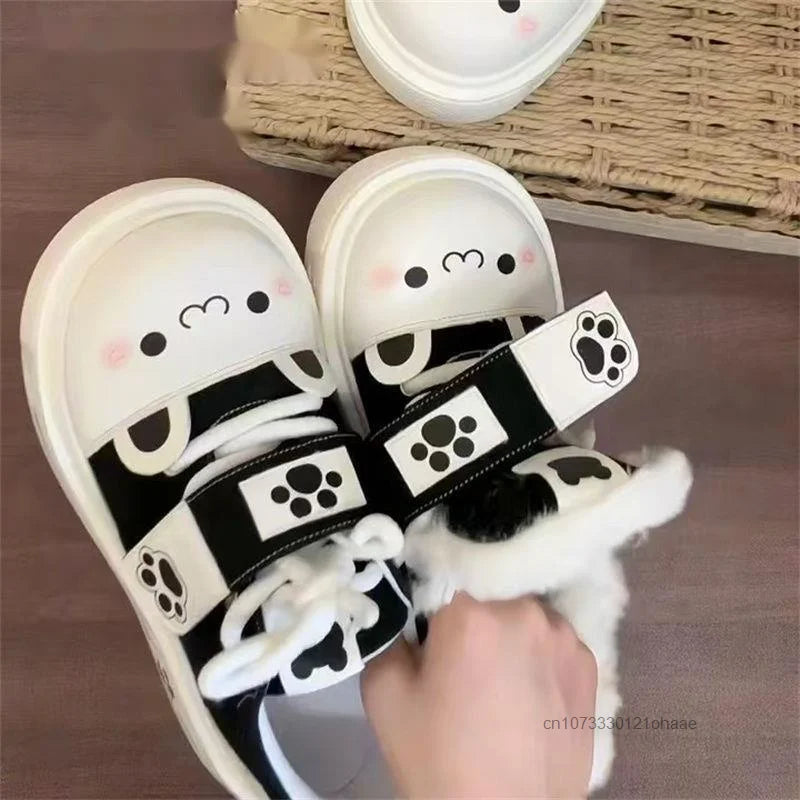 Cute Cozy Otaku Style Y2k Soft Girl Board Shoes Lolita Daily Fashion Trend JK Shoes Japanese Style Harajuku Sweet Casual Shoes