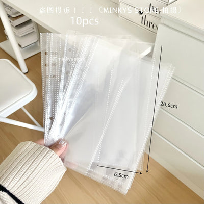 MINKYS 10PCS/Pack Butterfly Little Puppy Kpop Photocard A5 Binder Sleeves Idol Photo Card Holder Photocards Album Storage Bag