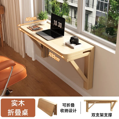 Nordic Style Wall Hanging Folding Table for Home Use Simple Study Desk Writing Desk Against The Wall Space-saving Laptop Desk