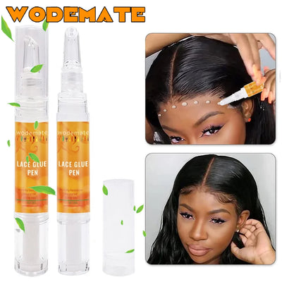 Lace Glue Pen Waterproof Wig Adhesive Invisible Hair Replacement Glue Strong Hold Bonding Glue For Toupee Hairpiece Frontal 5ml