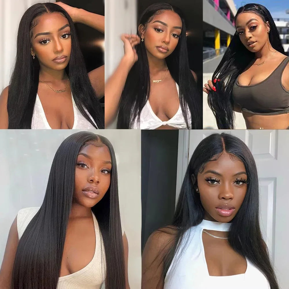 40 inches Straight Human Hair Bundles Brazilian Weaving Virgin Remy Human Hair Extensions 1/3/4 Pcs Raw Human Hair Bundles