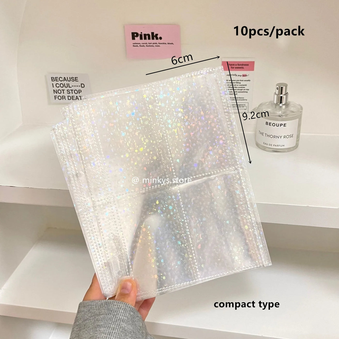 MINKYS 10PCS/Pack Butterfly Little Puppy Kpop Photocard A5 Binder Sleeves Idol Photo Card Holder Photocards Album Storage Bag
