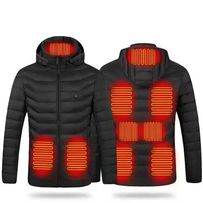 21 Areas Electric Winter Heated Jacket Men's Women's Motorcycle Jacket USB Heating Jacket Heated Vest Moto Thermal Coat Clothing