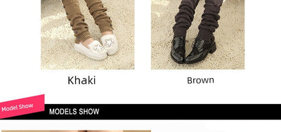 Women's Lolita Autumn Japanese-Style Wool Button Socks