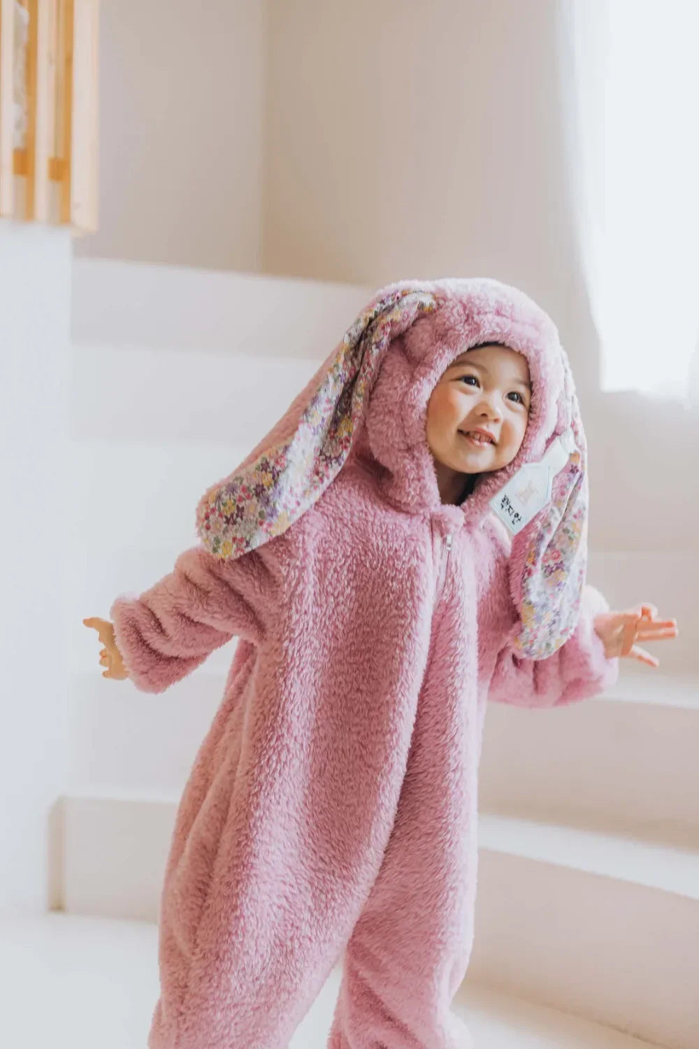 Winter Winter  Baby Romper Boys Girls Zipper Newborn Jumpsuit Cute Hooded Rabbit Pajamas Baby Girl Clothes 1-2 Years
