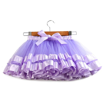 Baby Tutu Skirt Infant Girls Colorful Rainbow Tulle Skirt Princess Mini Dress Children Clothing Pettiskirt Toddler Cloth