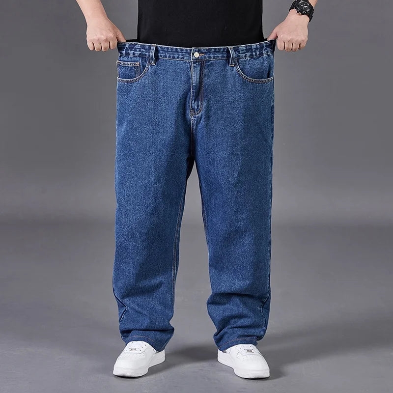 Big Size Jeans Men Large Size Jumbo Long Loose Pants Plus Size Loose Jeans Men