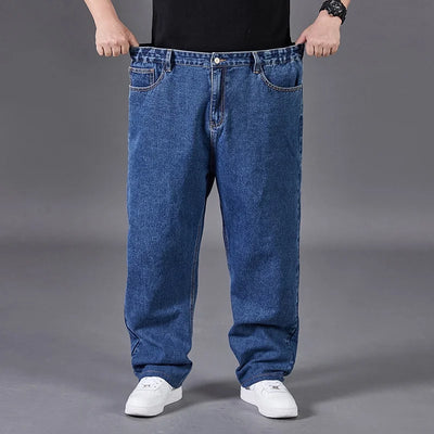 Big Size Jeans Men Large Size Jumbo Long Loose Pants Plus Size Loose Jeans Men