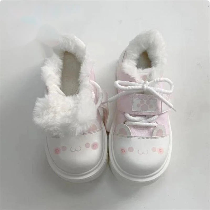 Cute Cozy Otaku Style Y2k Soft Girl Board Shoes Lolita Daily Fashion Trend JK Shoes Japanese Style Harajuku Sweet Casual Shoes