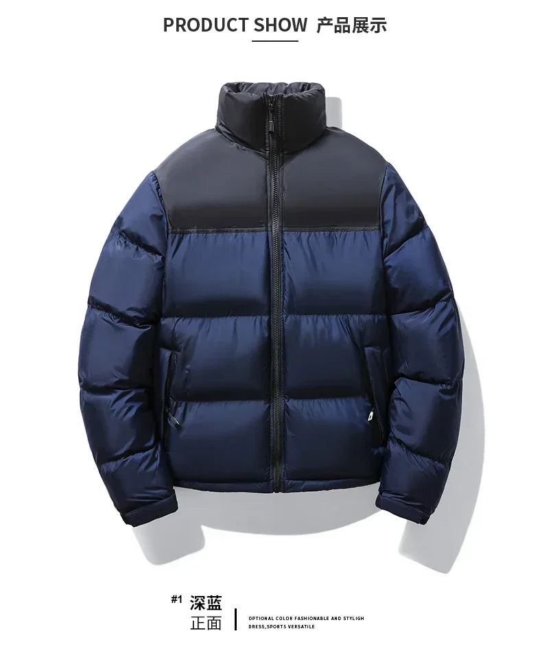 Jacket Male Overcoat Outwear Plus Size 4XL Winter Men Casual Windproof Padded Duck Down Parkas Coat Man Thick Stand Collar Parka