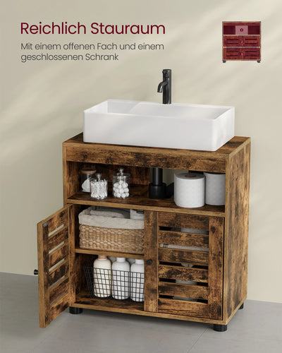 Washbasin under wardrobe bathroom wardrobe storage s wardrobe with 2 slat doors, adjustable board