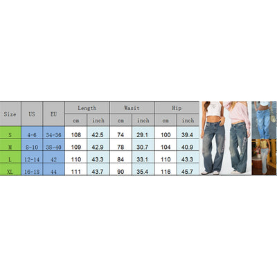 Women's Spring Summer Baggy Pants Mid Waist Loose Side Bandage Wide Leg Denim Pants