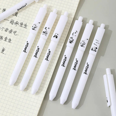 5 Pcs/set Lovely Puppy Cute Stationery Writing Pen Quick Drying Simple Model Press Gel Pen For Student Office School Supplies