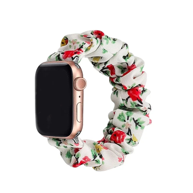 Scrunchie Strap for Apple watch band 44mm 40mm 46 42mm 45 41mm ultra 49mm Loop watchband bracelet iWatch series 10 9 8 7 6 SE 5