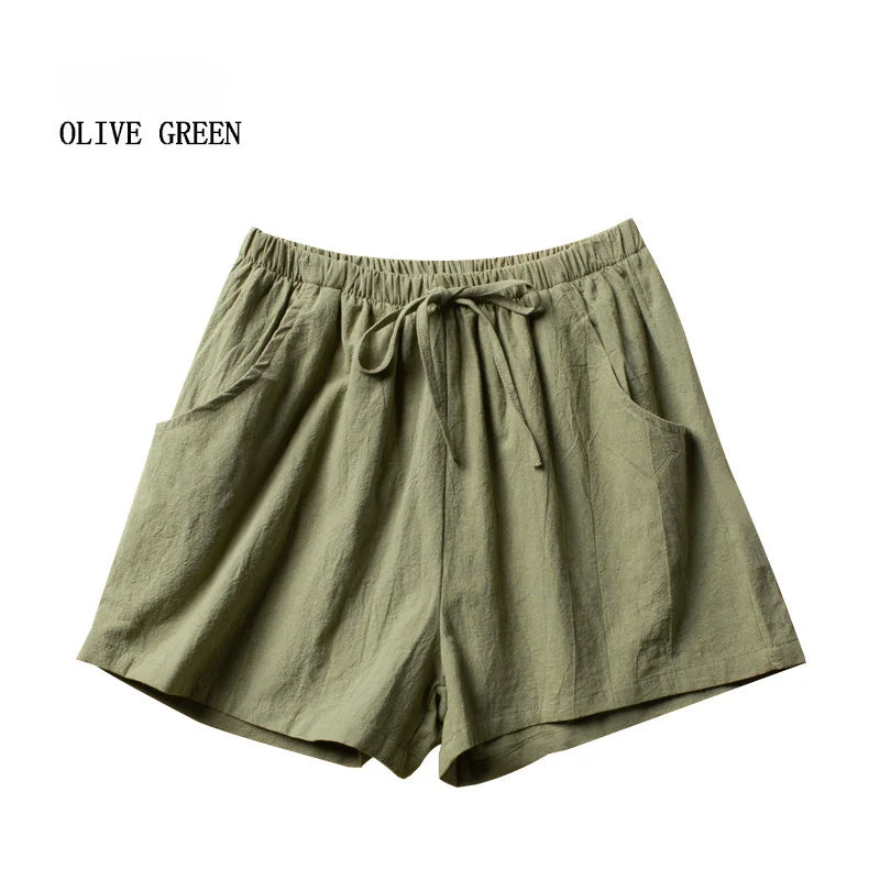 Casual Linen Workout Shorts