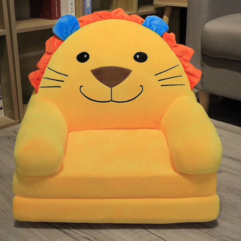Children Sofa Cute Cartoon Lazy Folding Small Sofa Bed Girl Princess Baby Toddler Dual-purpose Small Child Seat
