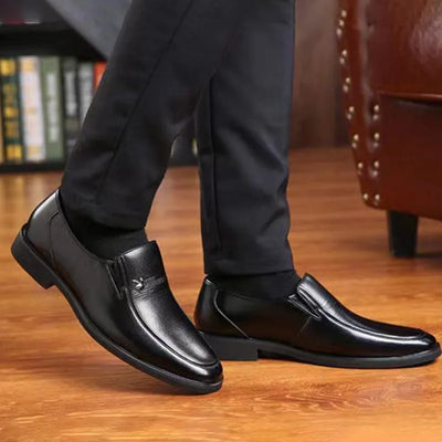 Leather Men  Dress Shoes Luxury Brand 2025 Men's Loafers Formal Moccasins Breathable Slip on Black Driving Shoes Plus Size 38-44
