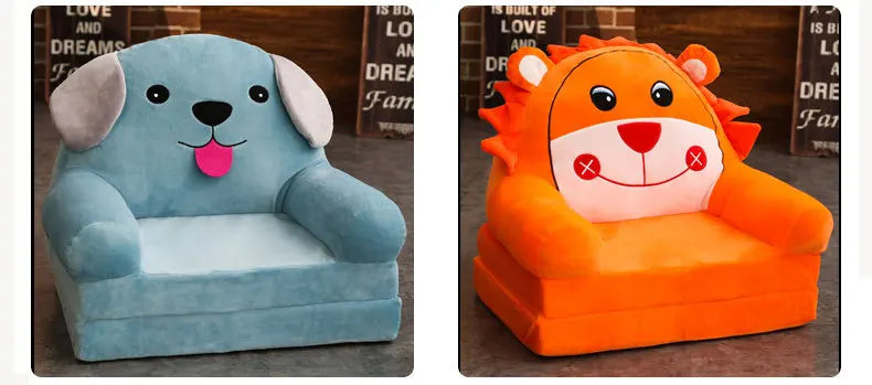 Children Sofa Cute Cartoon Lazy Folding Small Sofa Bed Girl Princess Baby Toddler Dual-purpose Small Child Seat