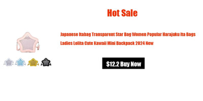 New Japanese Jk Itabag Harajuku Pain Bag For Women PU Transparent Pocket Itabag High School Girls Uniform JK Ita backpack