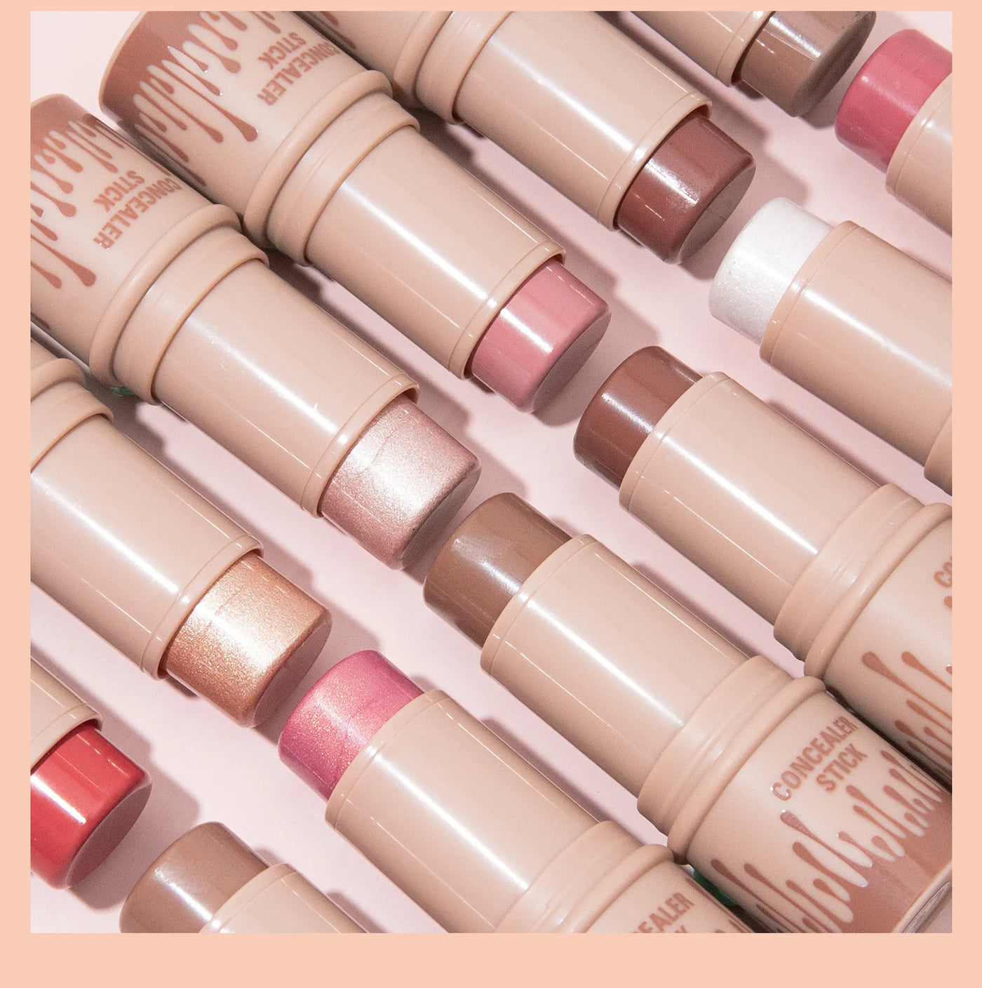 Makeup Face Brown Bronzer Contour Stick Contouring Bronzer Stick Highlighter Brightening Blusher Stick Rouge Cream Concealer Pen