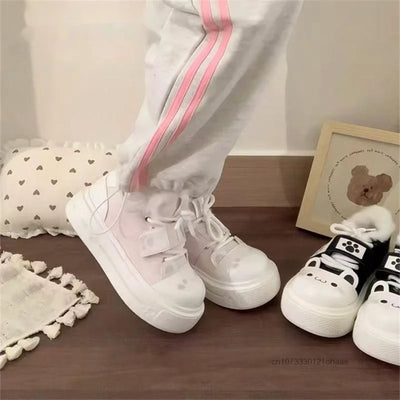 Cute Cozy Otaku Style Y2k Soft Girl Board Shoes Lolita Daily Fashion Trend JK Shoes Japanese Style Harajuku Sweet Casual Shoes