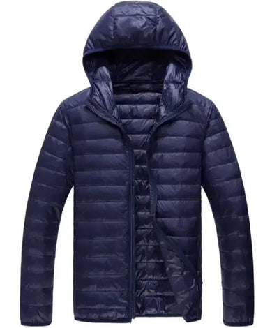 2024 Fall And Winter New Collar Lightweith Warm Down Jacket Royal Blue Black Gray Green Male Down-Filled Coat  Large Size Does N