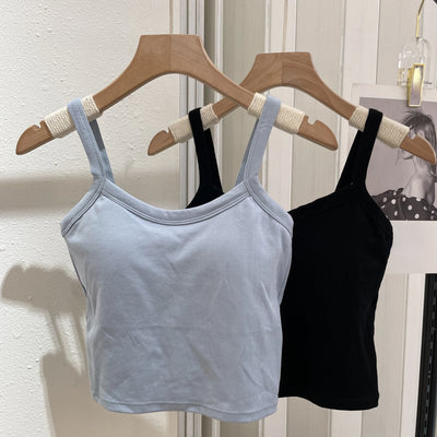 Crop Top Women Sexy Sleeveless Tops Fashion Female Underwear Lady's Camisole Girl Basic T-shirt Vest Lingerie Bras Tube Tops Hot