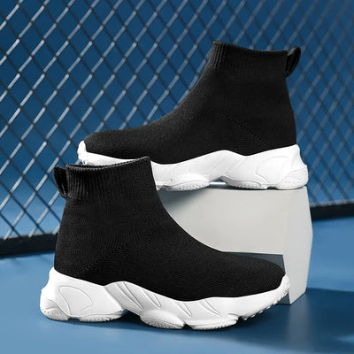 Sock Shoes 2024 New Fashionable Luxury Designer High Top Children's Shoes Comfortable Casual Running Sports Tennis Shoes