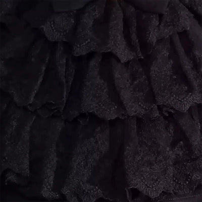 2025 Lolita Subculture Black White Short SK Lace Skirt High Waist Lace Up Girls Birthday Gothic Victorian Cosplay Party Skirts